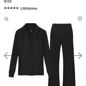 SKIMS Black Pajama Set